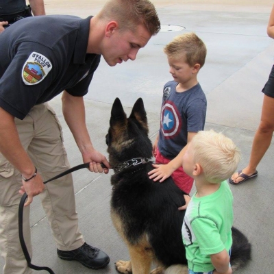 Officer Frkovic, Odin and friends